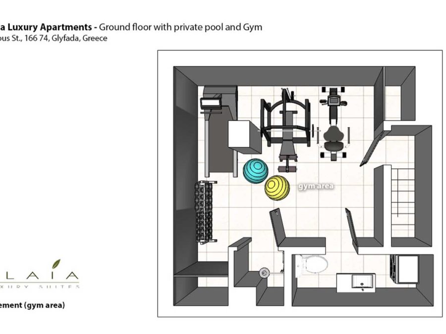 Luxury apartment with pool in Glyfada with private garden