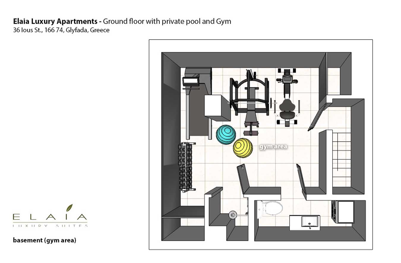 Luxury apartment with pool in Glyfada with private garden